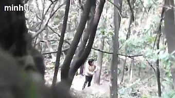Daddy Enjoys A Steamy Encounter With A Japanese Escort In The Woods