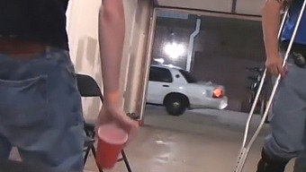 Group Sex Turns Into An Interracial Orgy At A Party