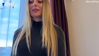 Stunning Blonde Amateur With Big Tits Enjoys Hotel Room Pleasure