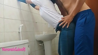 Hidden Bathroom Sex With A Big Dick And Cum Inside