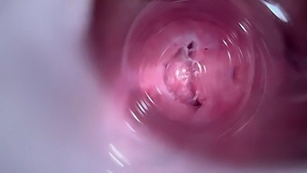 Amateur Brunette'S Intimate Massage With Camera Closeup