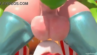 Công Chúa Rosalina Futa Được Một Con Điếm Dâm Đãng Bú Cặc.